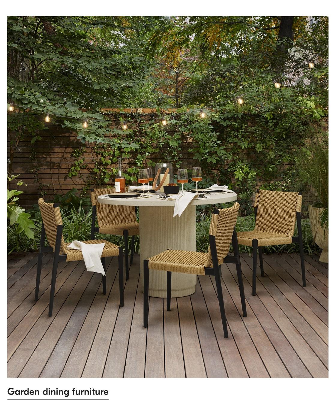 Garden dining furniture
