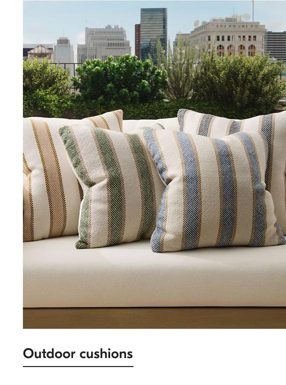 Outdoor cushions