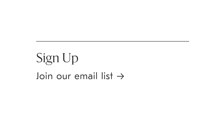 Sign Up For Email