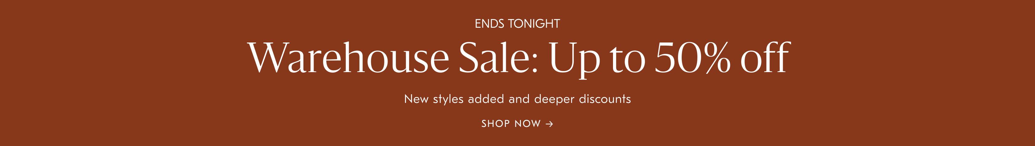 Warehouse sale