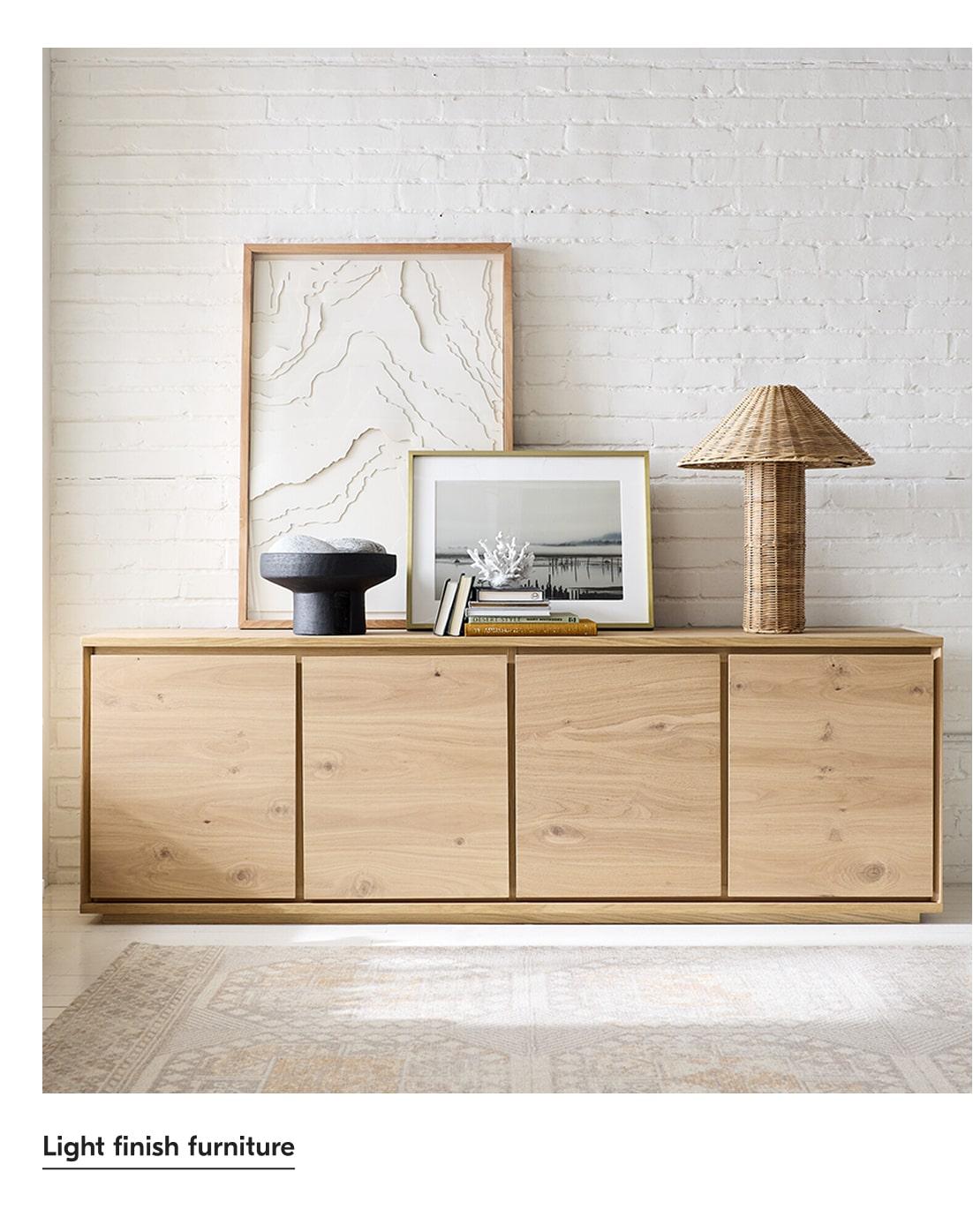 Light finish furniture