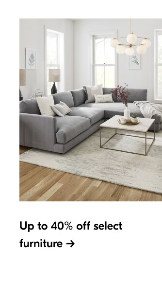 Up to 50% off furniture