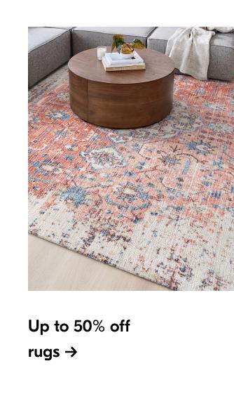 Up to 50% off rugs