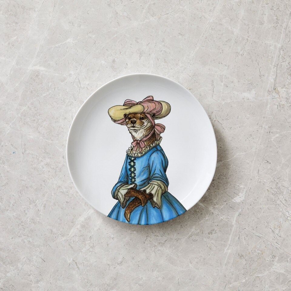 Dapper Animal Patriotic Salad Plates
