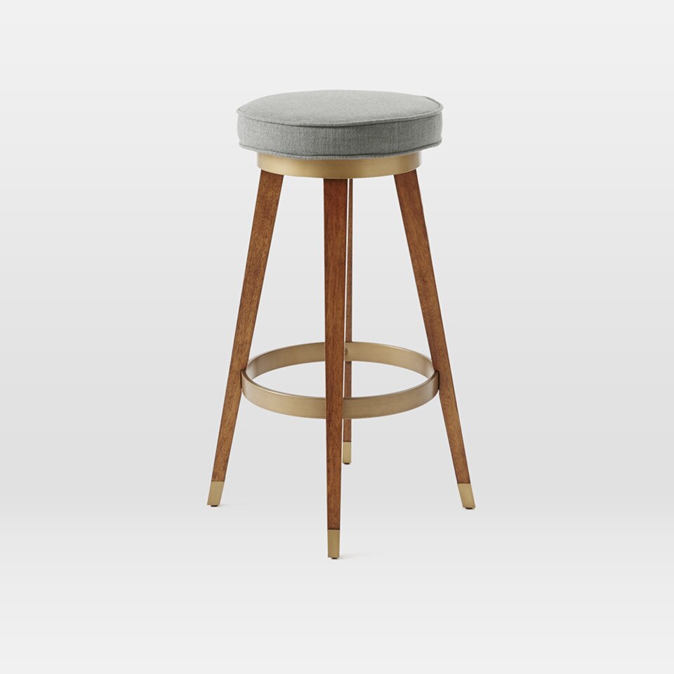 Mid-Century Swivel Bar + Counter Stools