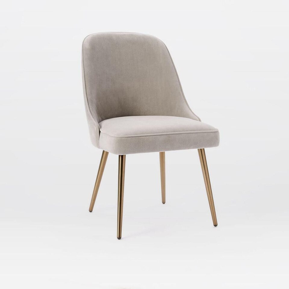 Mid-Century Dining Chair - Metal Legs