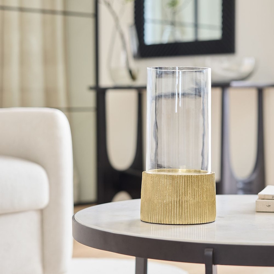Textured Metal Candle Holders