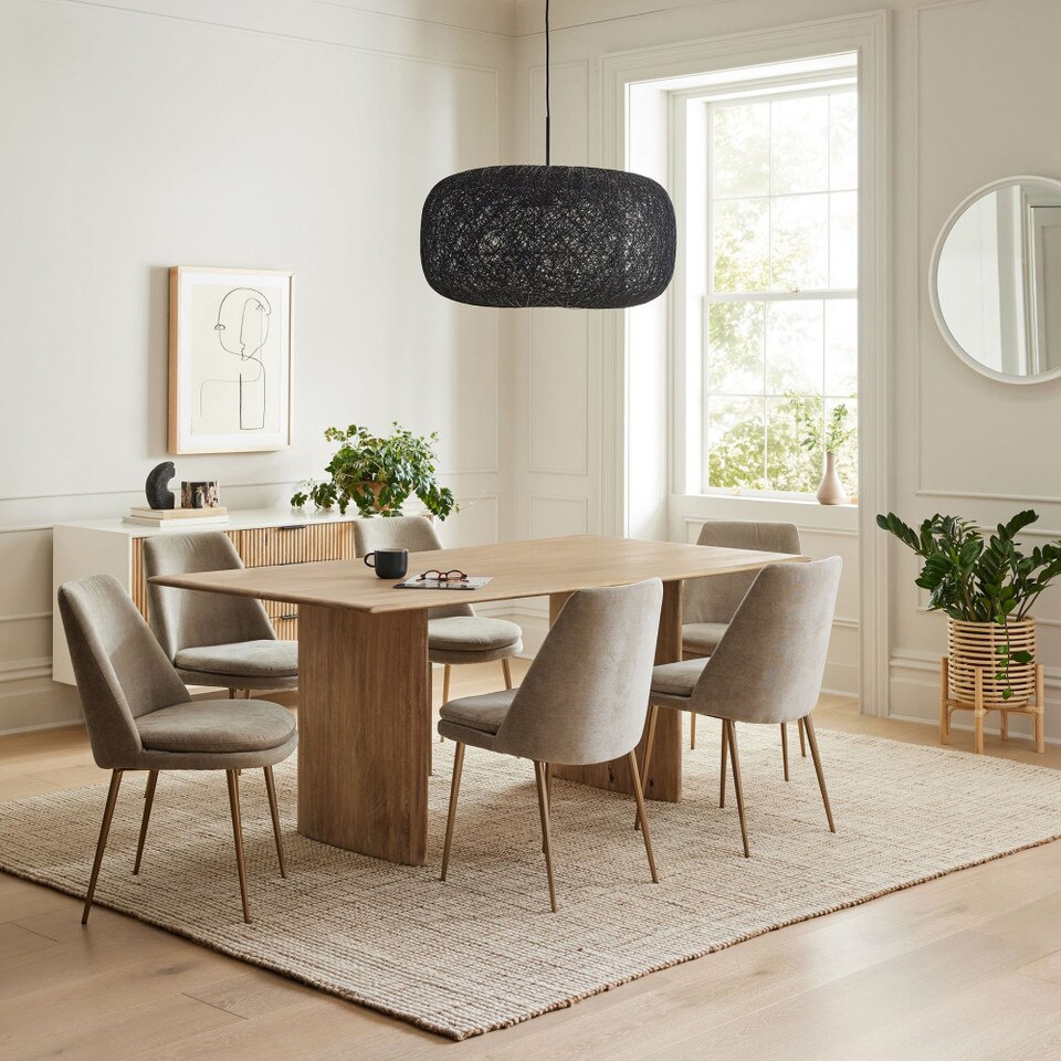 Anton Solid Wood Dining Table (183 cm)