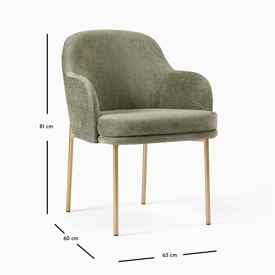 Jack Metal Dining Arm Chair