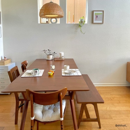 Mid-Century Modern Extendable Dining Table (99 cm 234 cm)