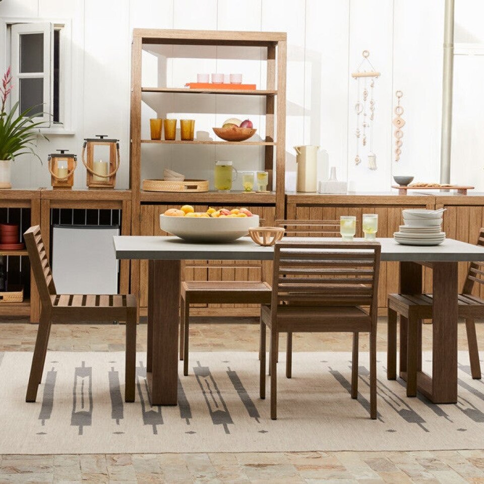 Portside Garden Concrete Dining Table (183 cm)