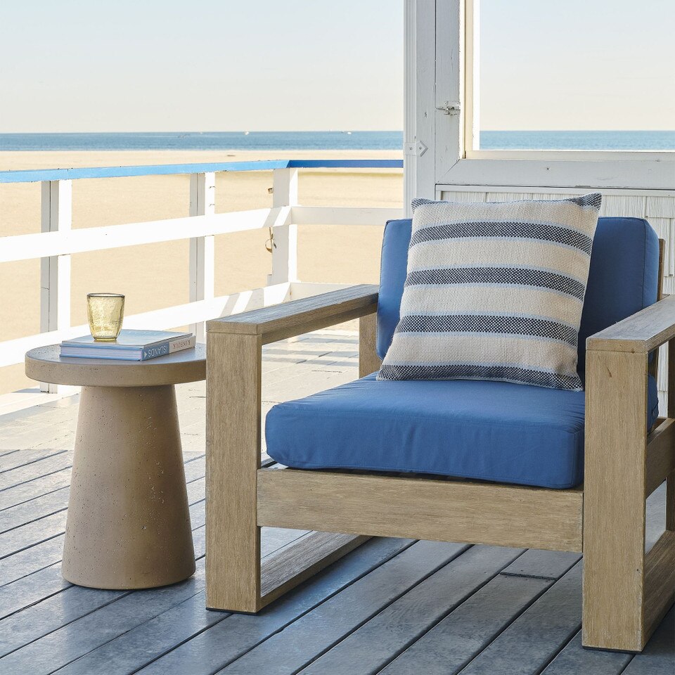 Textured Concrete Garden Side Table (46 cm)