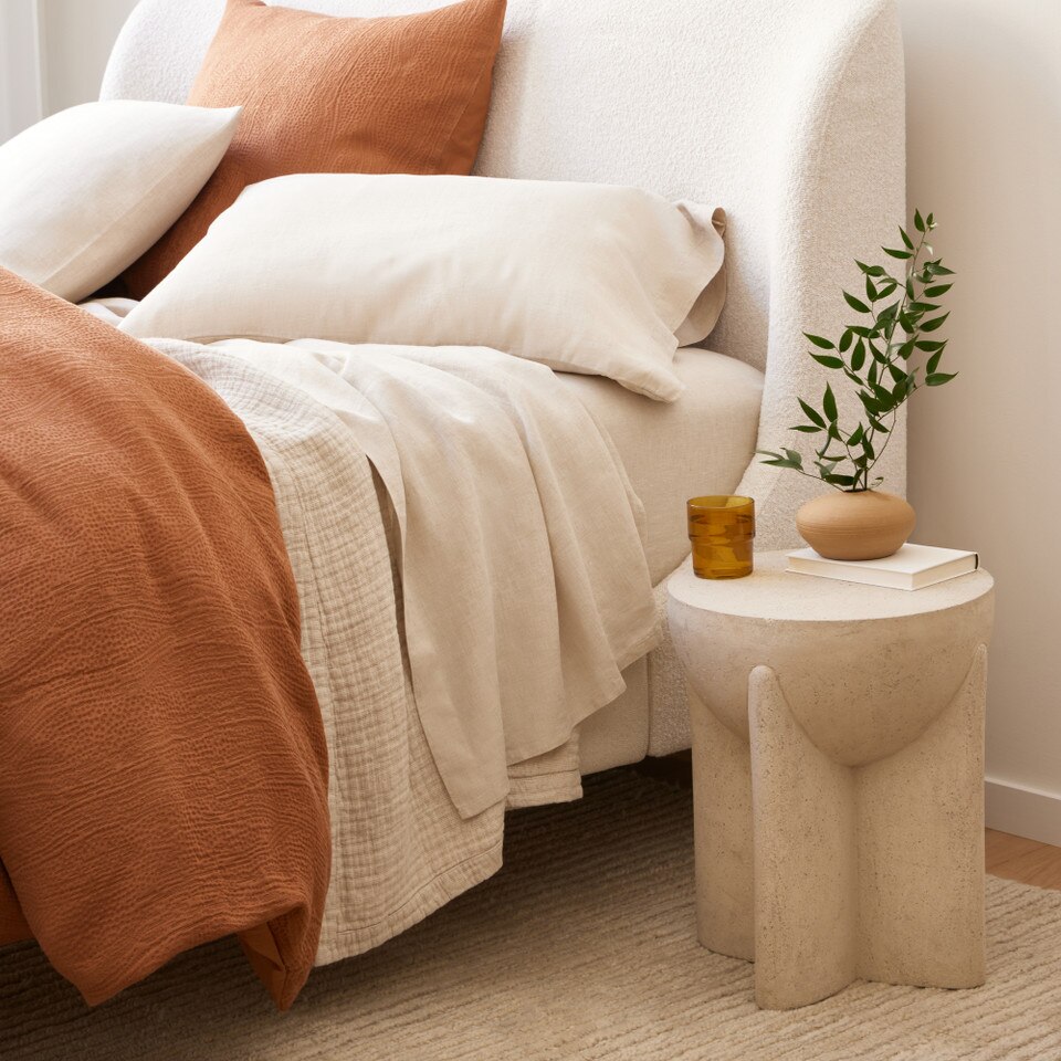 Monti Lava Stone Indoor/Outdoor Garden Side Table (38 cm)