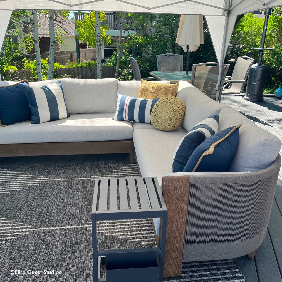 Porto Garden 3-Piece Corner Sofa (254 cm)