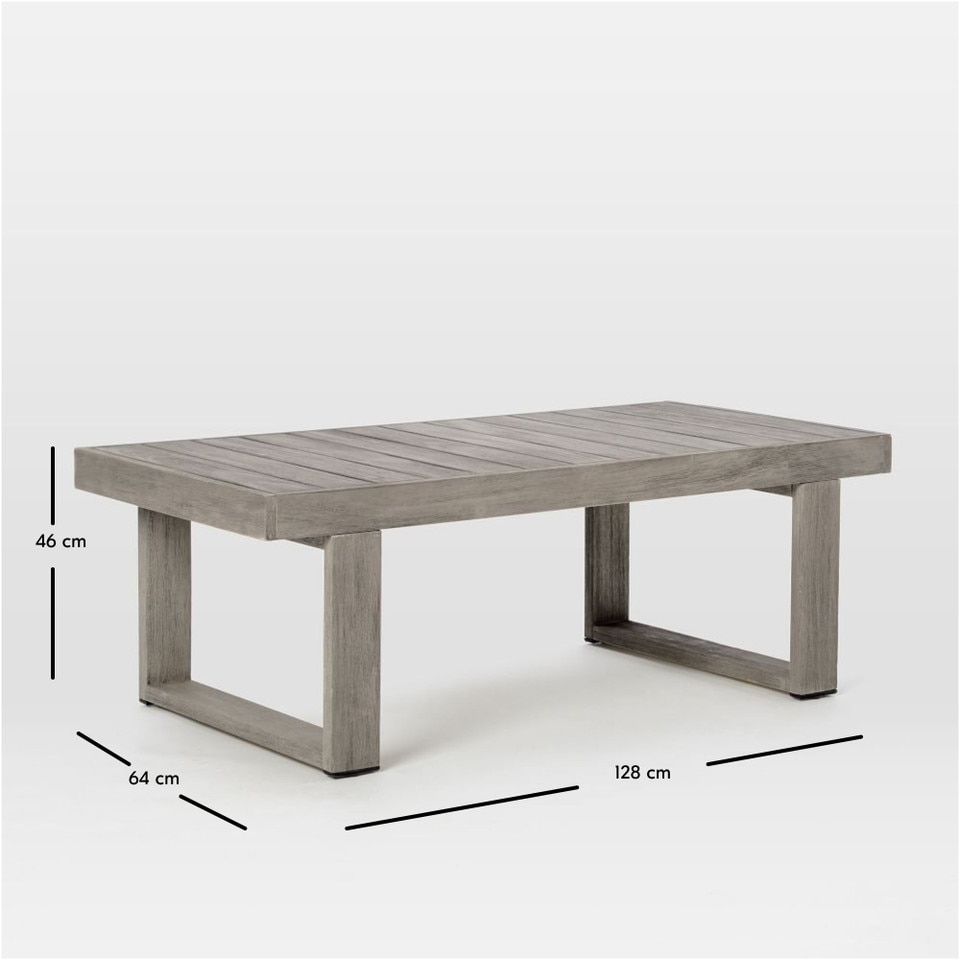 Portside Garden Rectangle Coffee Table (128 cm)