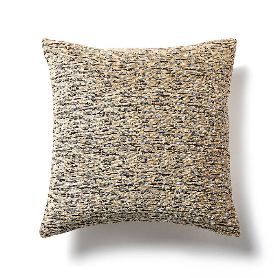 Abstract Linear Chenille Cushion Cover