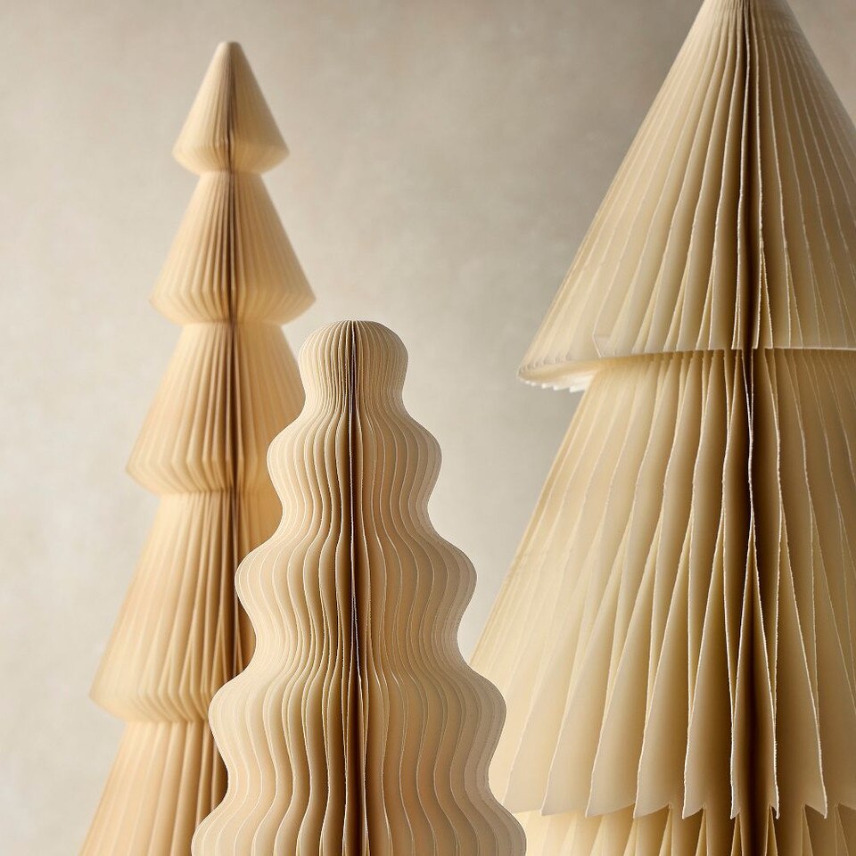Neutral Decorative Paper Tabletop Trees