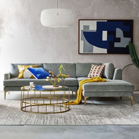 Andes 3 Piece Corner Chaise Sofa West Elm United Kingdom
