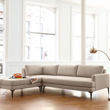 Andes 3 Piece Corner Chaise Sofa West Elm United Kingdom