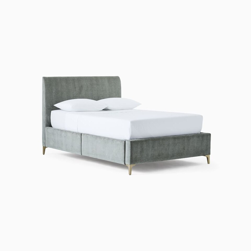 Andes Deco Upholstered Storage Bed