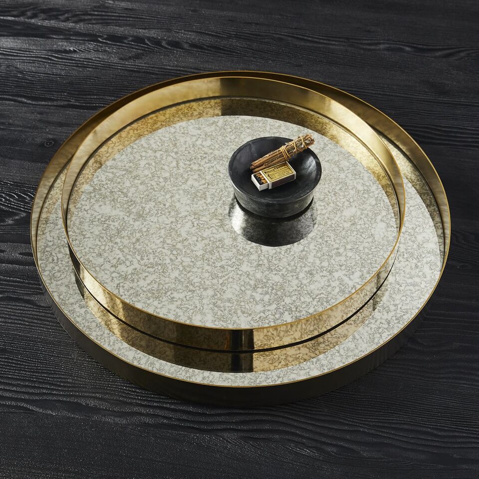 Antique Mirror Trays