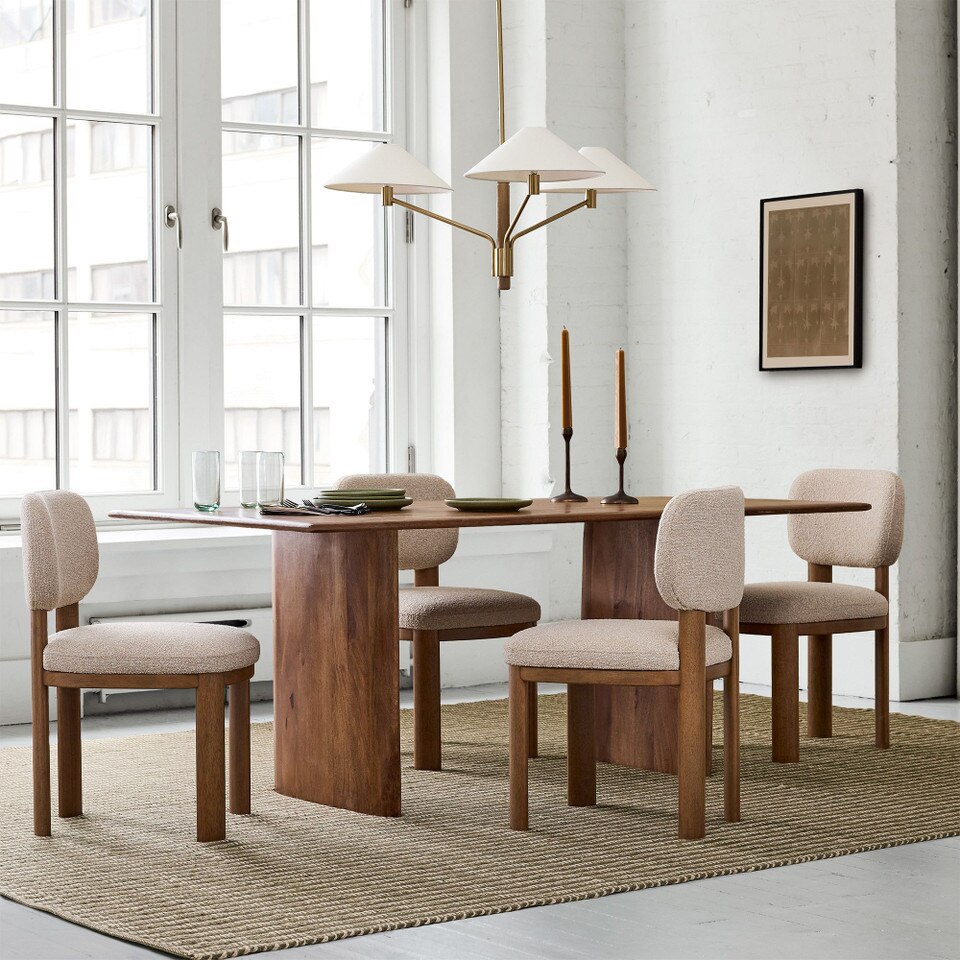 Anton Solid Wood Dining Table (183 cm)