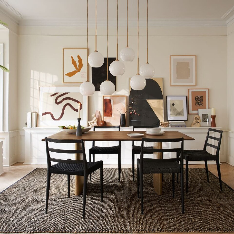 Anton Metal Plinth Dining Table (183 cm)