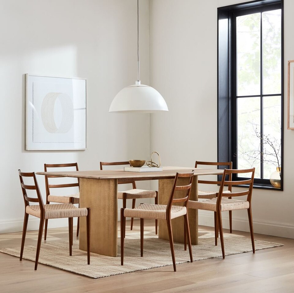 Anton Metal Plinth Dining Table (183 cm)