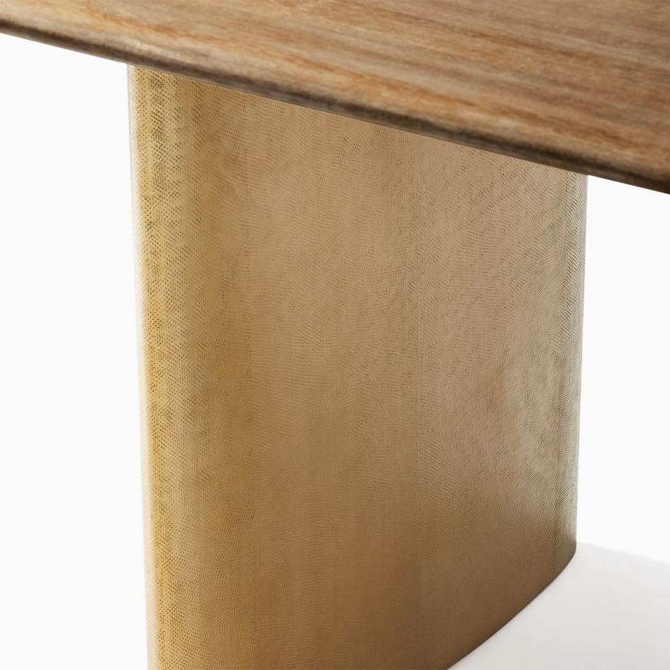 Anton Metal Plinth Dining Table (183 cm)