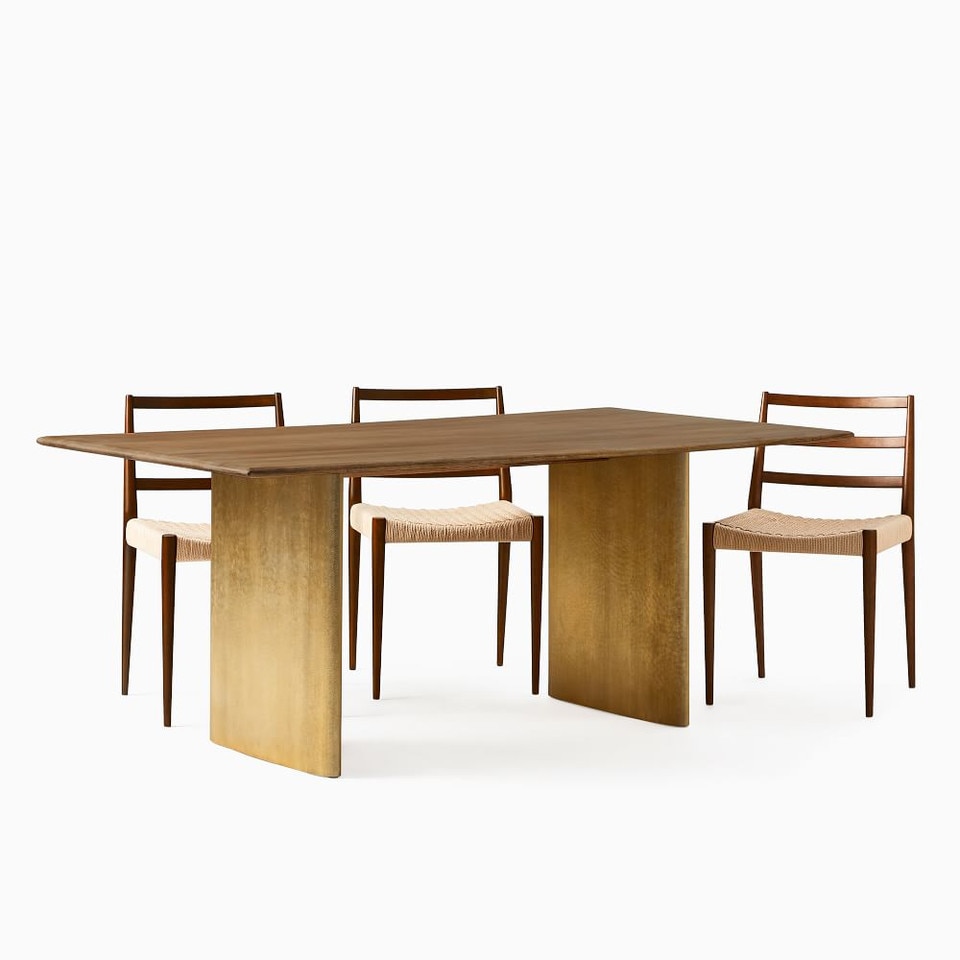 Anton Metal Plinth Dining Table (183 cm)