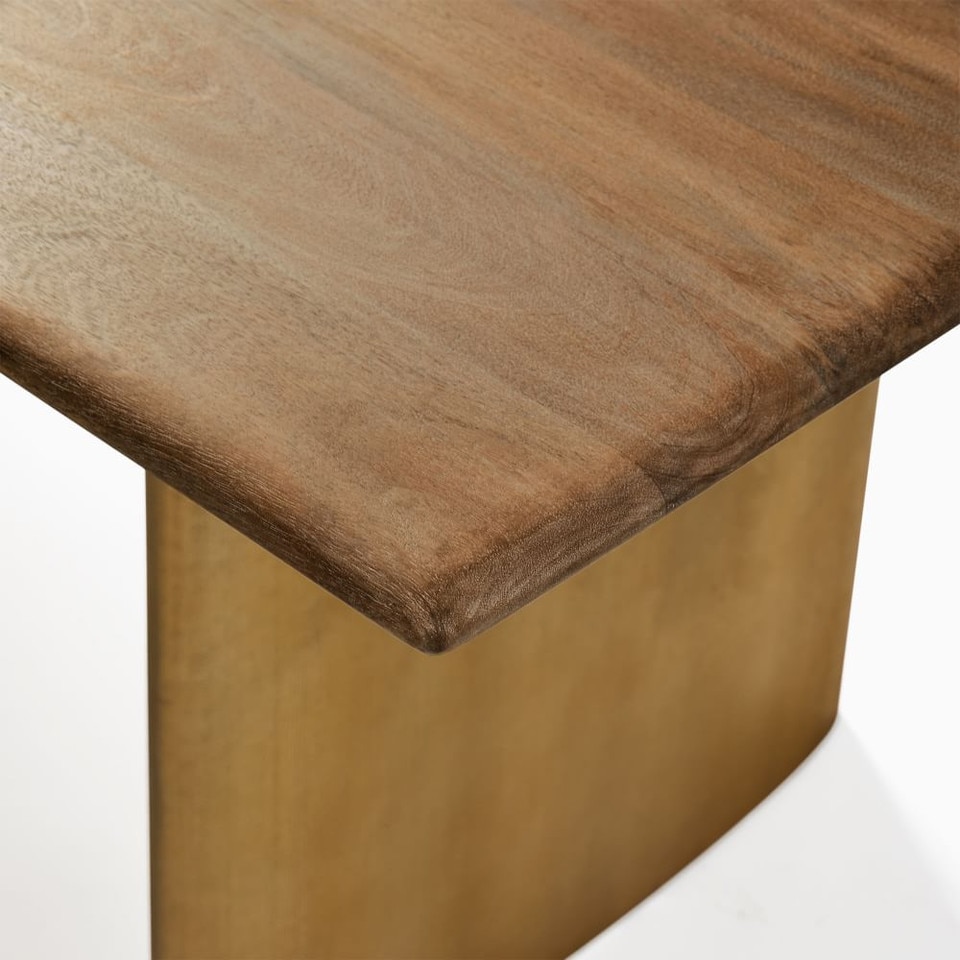 Anton Metal Plinth Dining Table (183 cm)