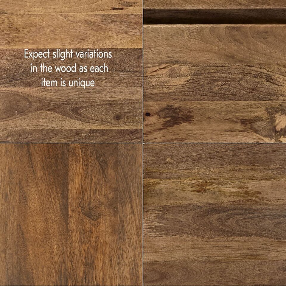 Anton Solid Wood Bedside Table (56 cm)