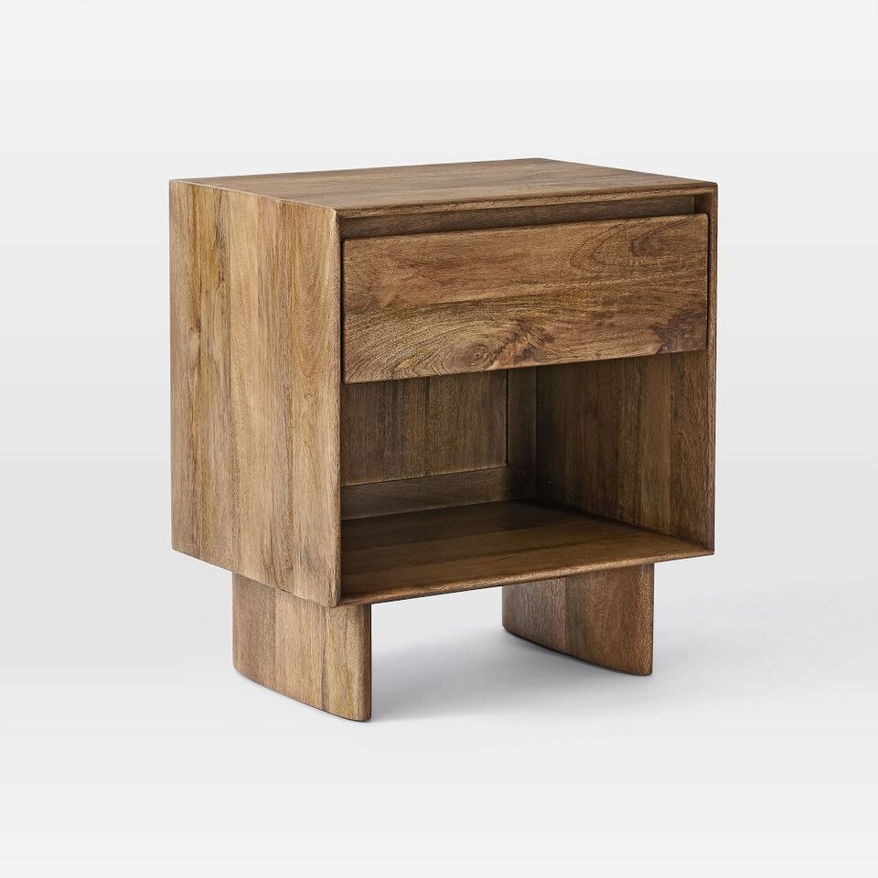 Anton Solid Wood Bedside Table (56 cm)