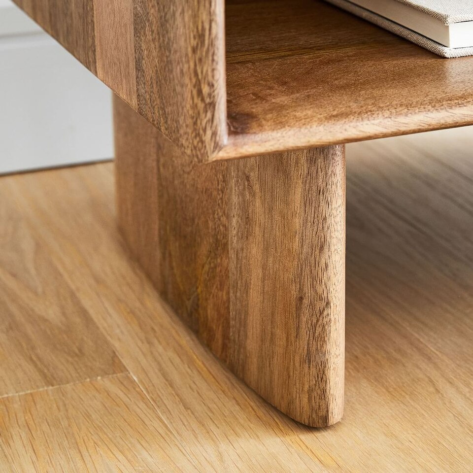 Anton Solid Wood Bedside Table (56 cm)