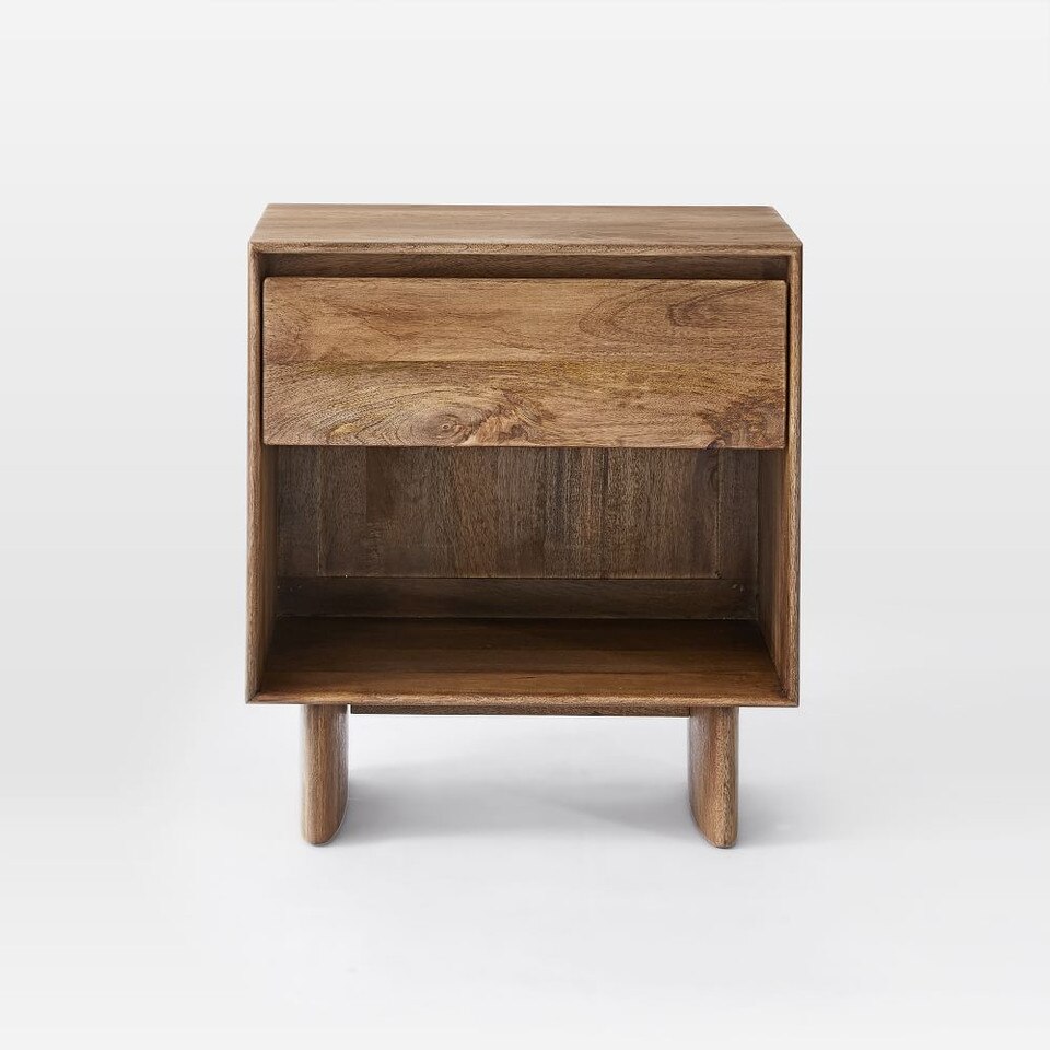 Anton Solid Wood Bedside Table (56 cm)