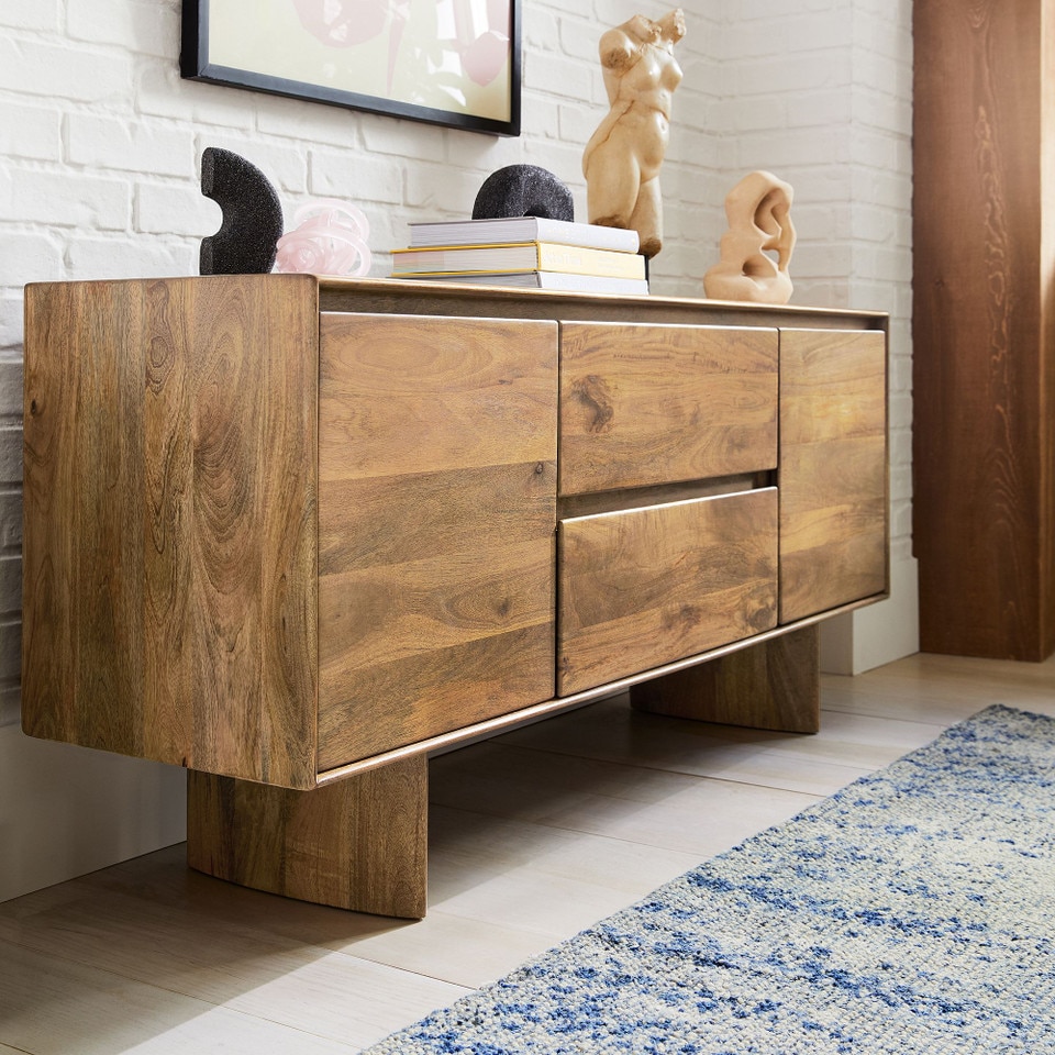 Anton Solid Wood Sideboard (160 cm)