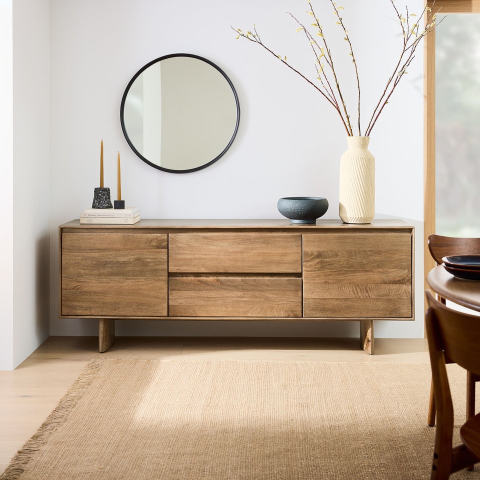 Anton Solid Wood Sideboard (160 cm)