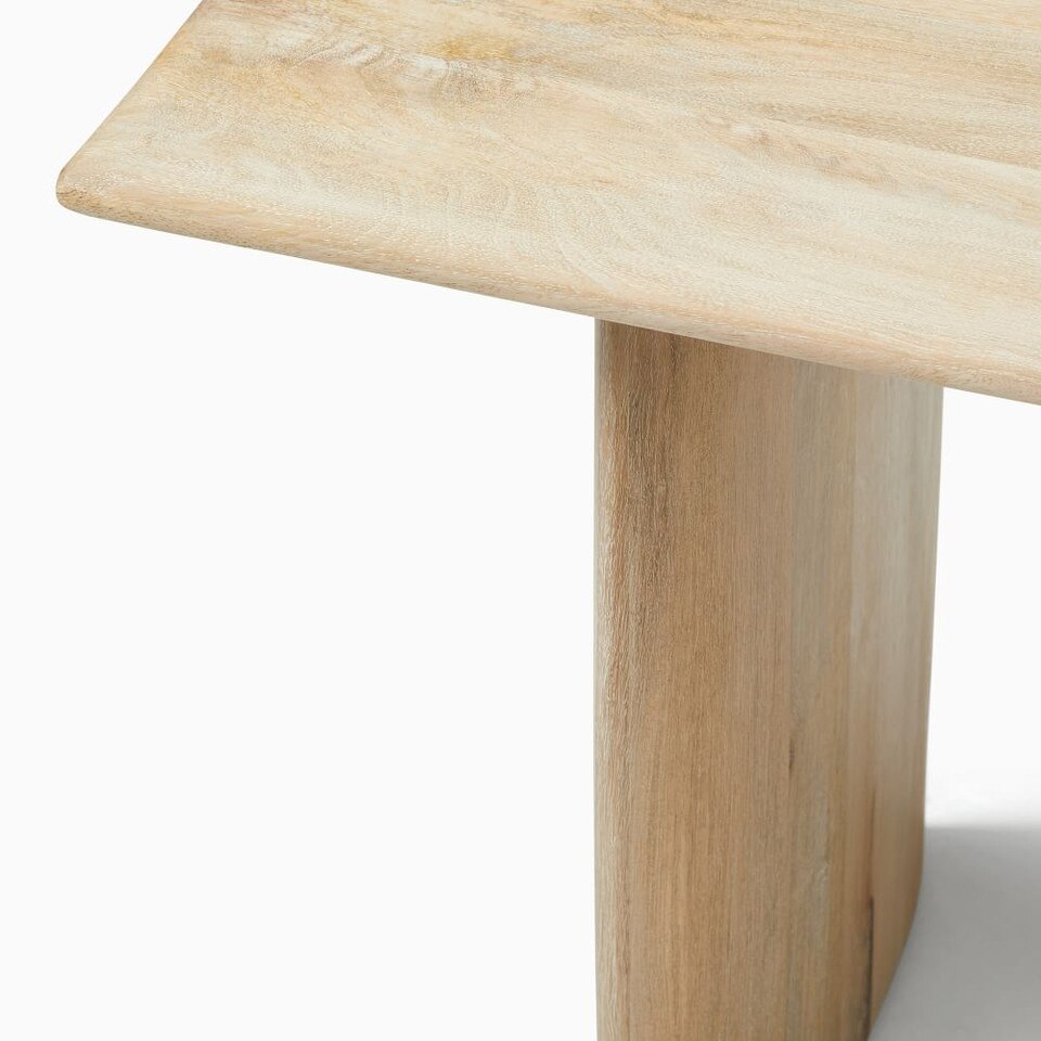 Anton Solid Wood Dining Bench (147 cm) - Cerused White