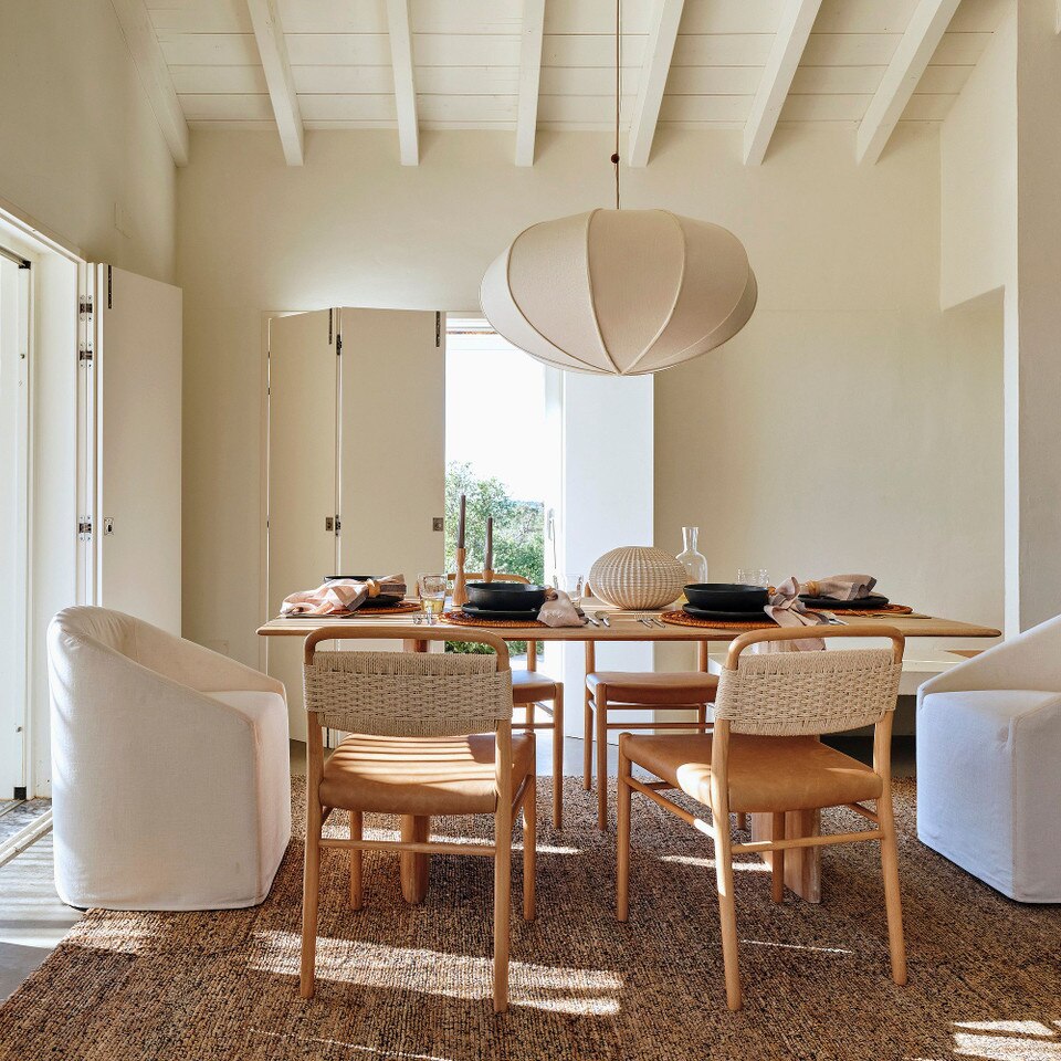 Anton Solid Wood Dining Table (183 cm)
