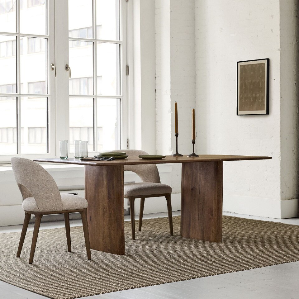 Anton Solid Wood Dining Table (183 cm)