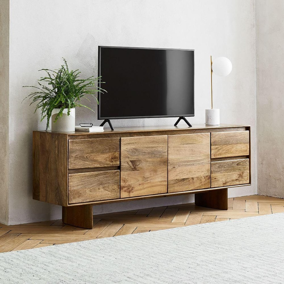 Anton Solid Wood Media Console (173 cm)