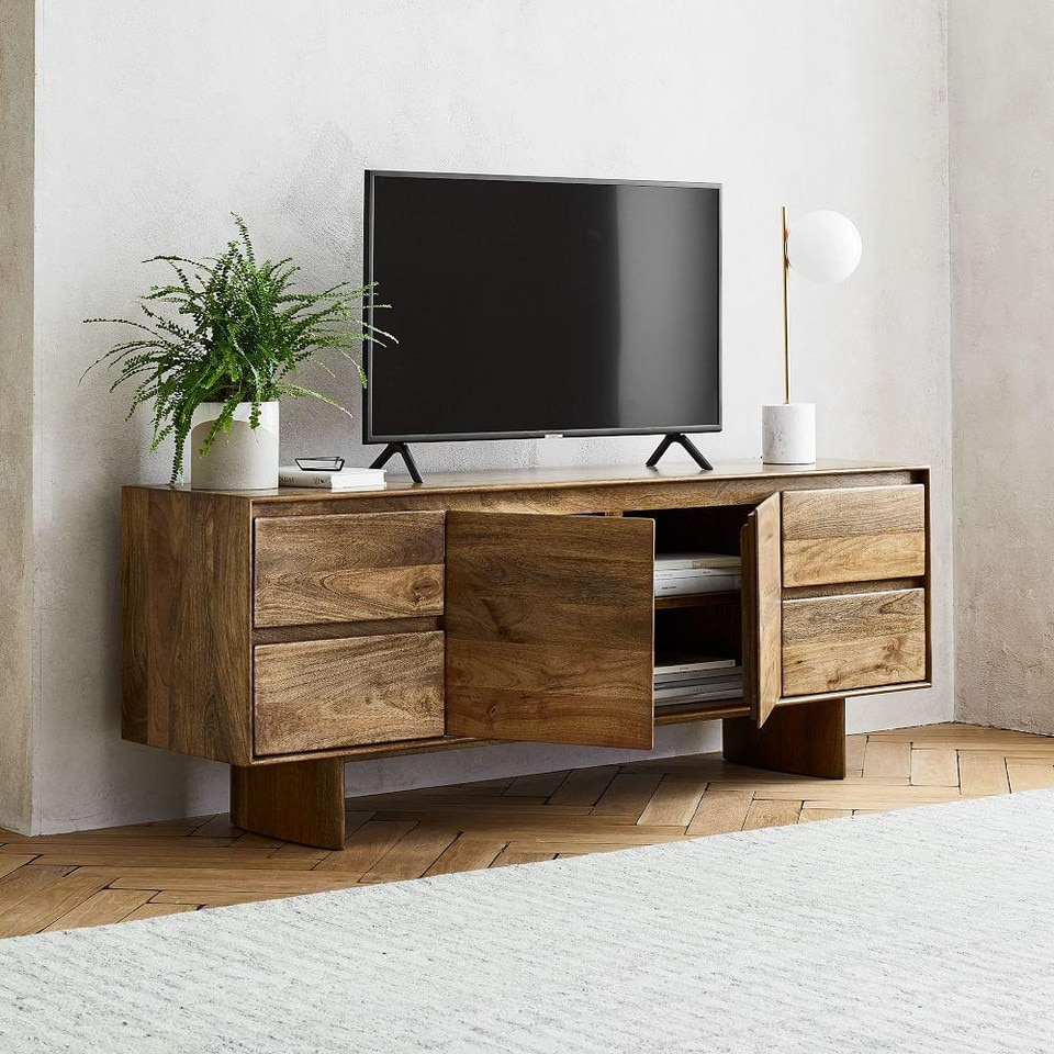 Anton Solid Wood Media Console (173 cm)