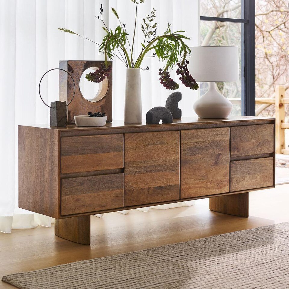 Anton Solid Wood Media Console (173 cm)