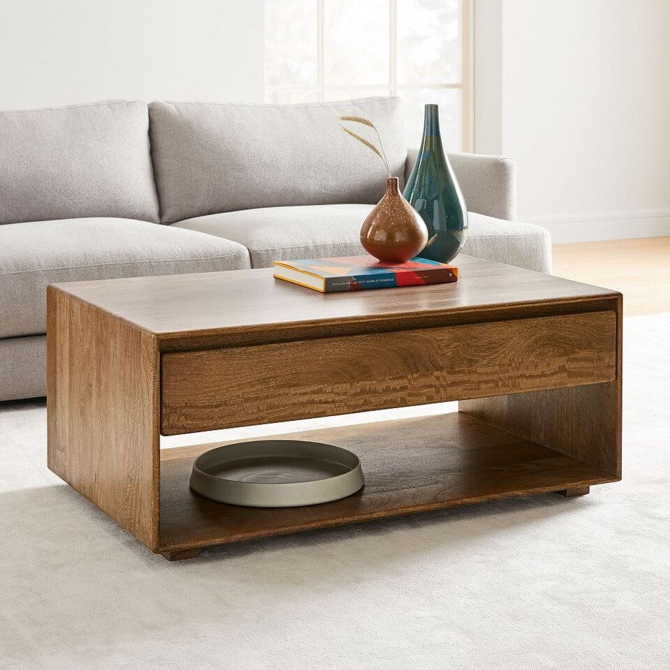 Anton Solid Wood Storage Coffee Table
