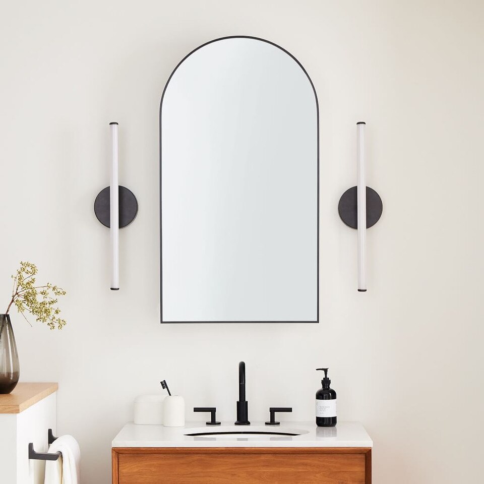 Arched Metal Framed Medicine Cabinet