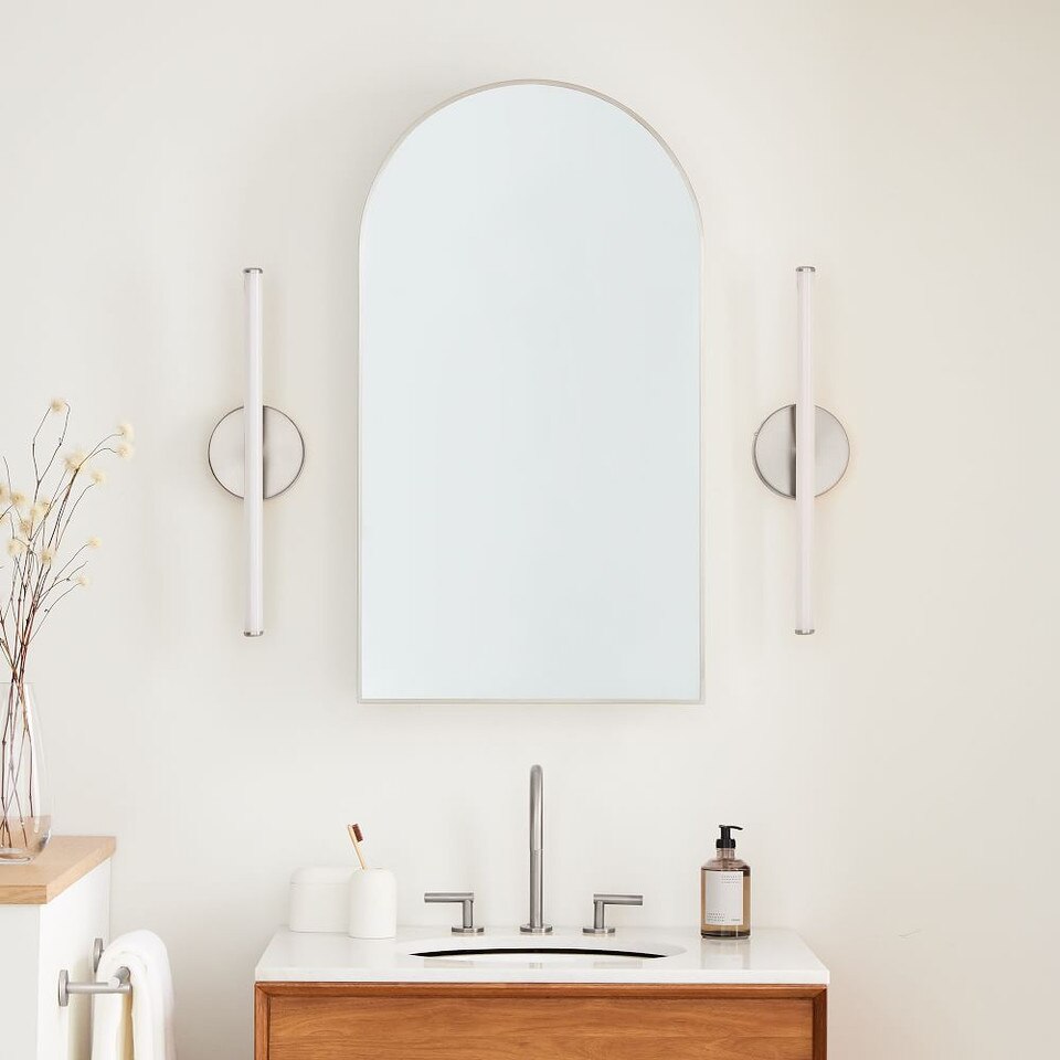 Arched Metal Framed Medicine Cabinet