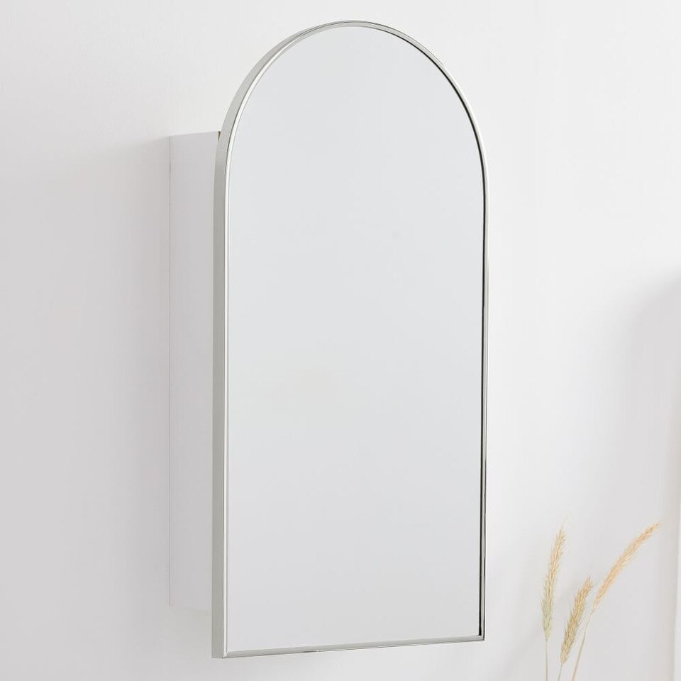 Arched Metal Framed Medicine Cabinet