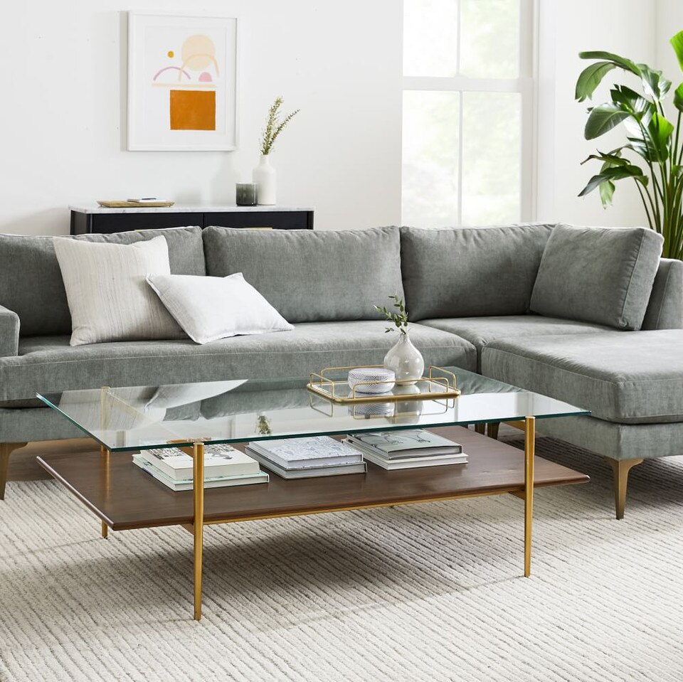 Mid-Century Art Display Coffee Table (117 cm)