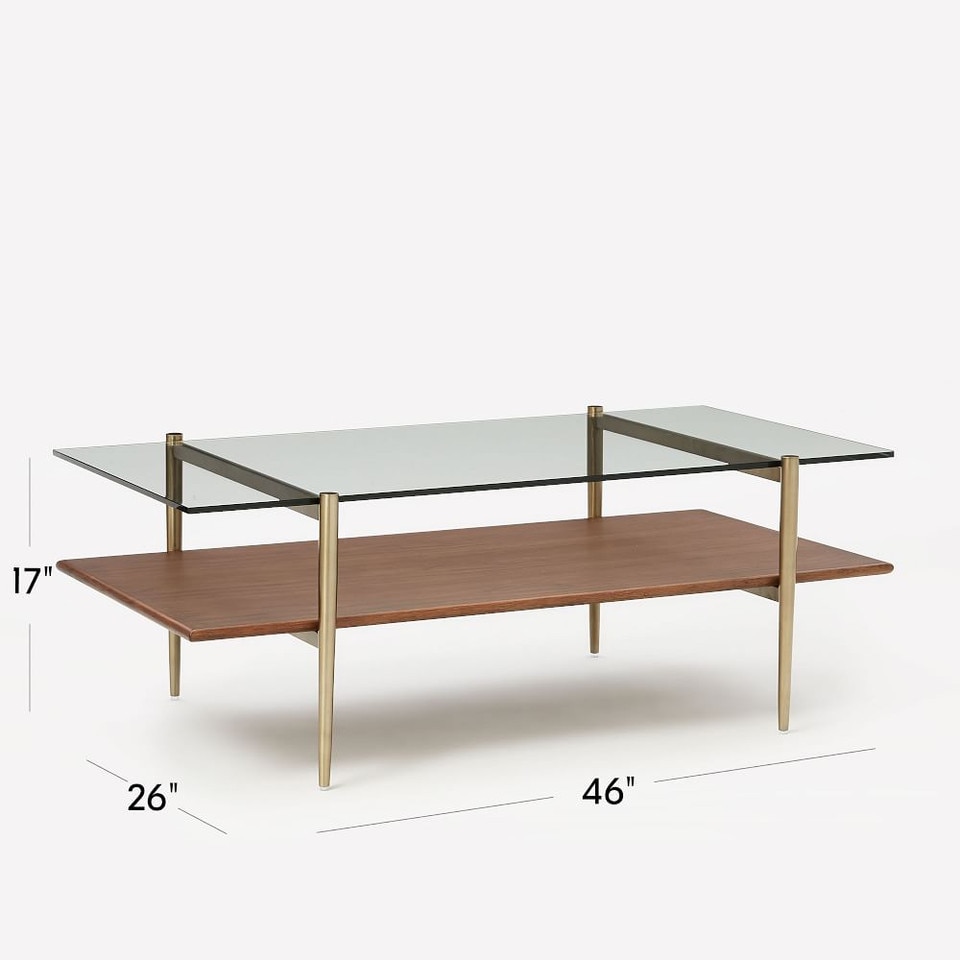 Mid-Century Art Display Coffee Table (117 cm)