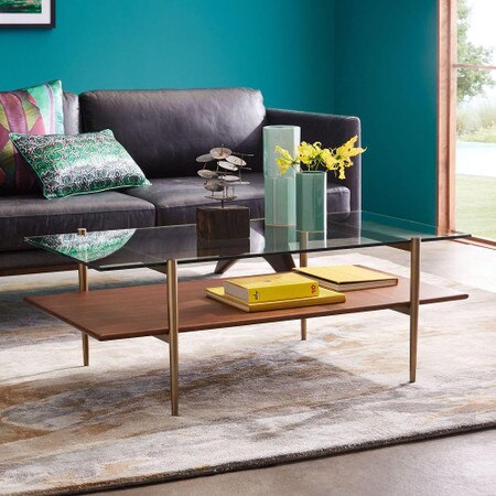 West Elm Mid Century Modern Coffee Table : Reeve Mid Century Oval Coffee Table Marble Top / West elm mid century modern coffee table.
